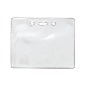 BRADY | 1840-5000 Rigid Vinyl Badge Holders , Horizontal, Credit Card Size, 1840-5000 (100 Holders)